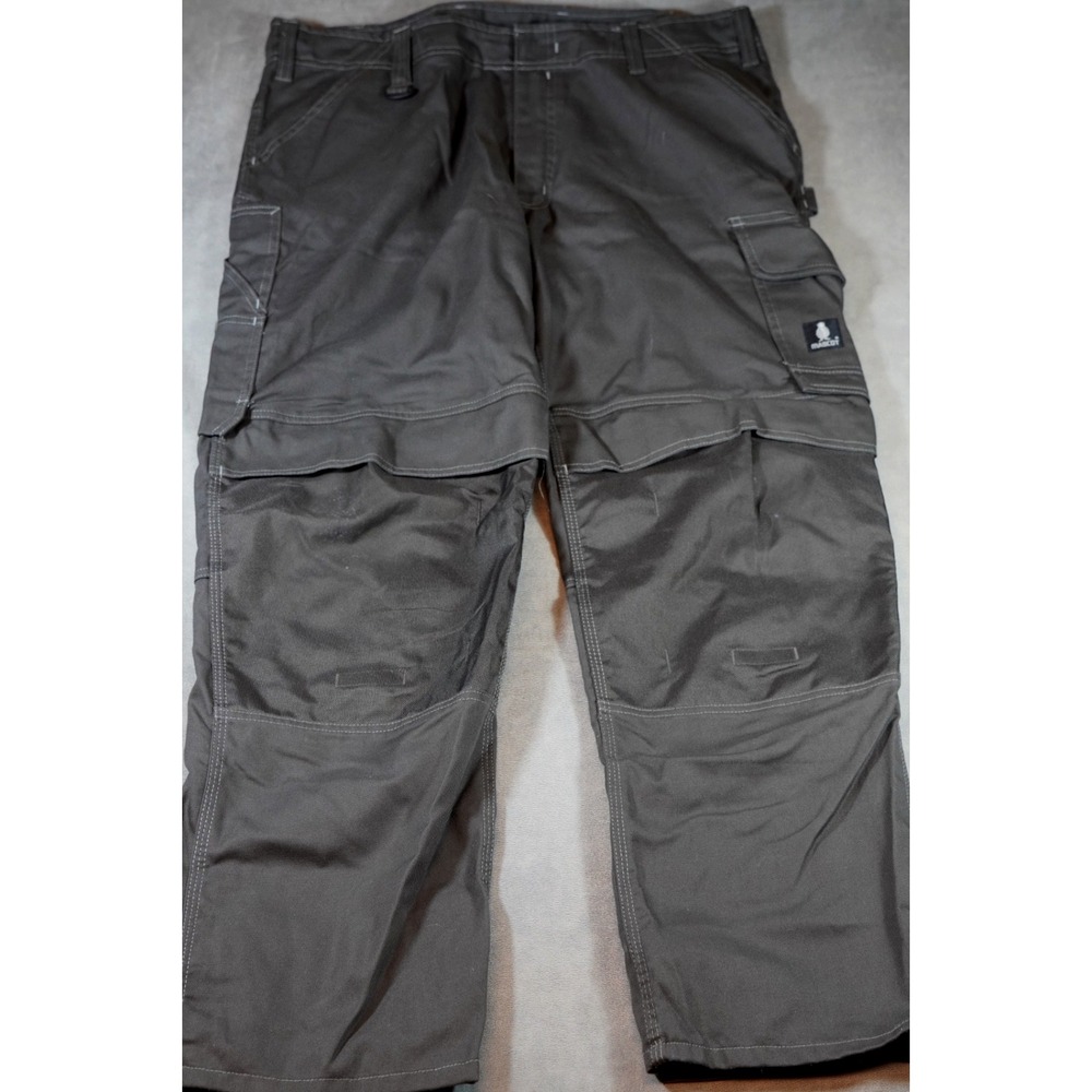 MASCOT Advanced Brown Cargo Reinforced Knee Work Pants Trousers Men's 38x32